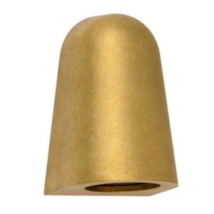 CLA TORQUE: Exterior GU10/MR16 Antique Brass Surface Mounted Cone Wall Lights IP65