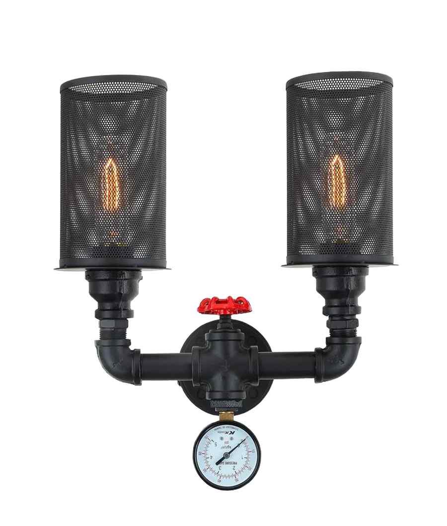 CLA VENETO: Industrial Aged Iron Decorative Wall Light - Image 2