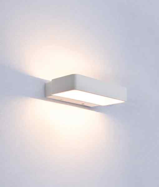 CLA VENICE: City Series LED Interior Matte White Rectangular Up/Down Wall Light - Image 5