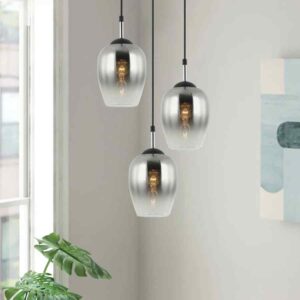 CLA VINUM: Interior Wine Glass Shape Colour Fading Effect Glass Pendant Lights