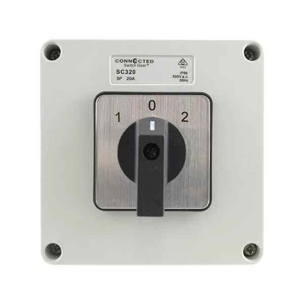 CGS IP55 Changeover Switch 3 Pole 500V AC 25A SC325