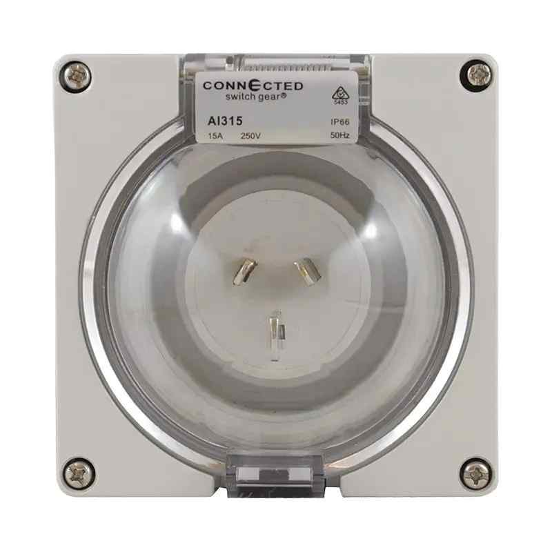 CGS Appliance Inlet 3 Pin 250V AC 10A IP66 AI310