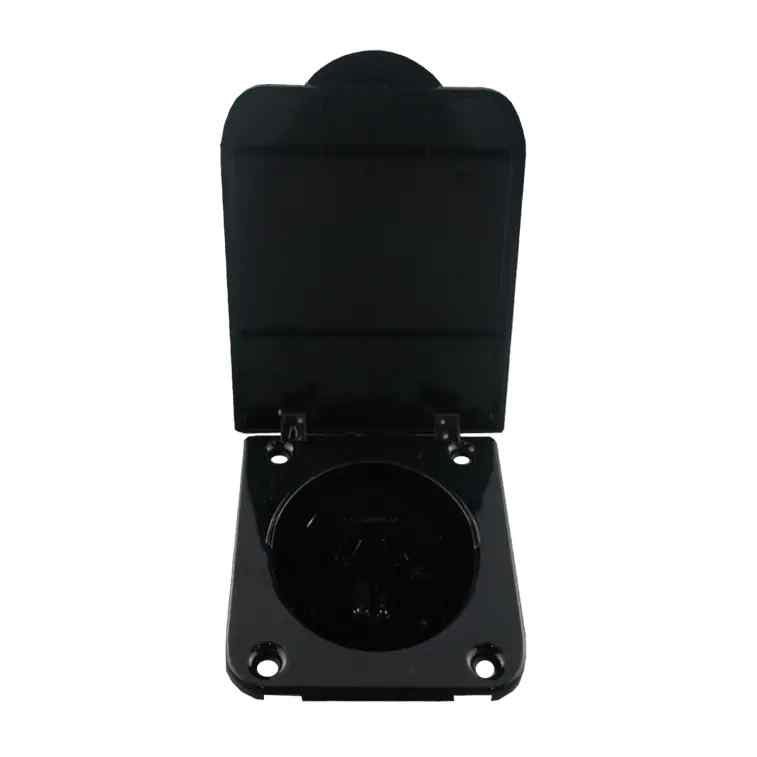 CGS Caravan Outlet Female – 3 Pin 250V AC 15A BLACK CIF315B - Image 2