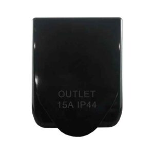 CGS Caravan Outlet Female – 3 Pin 250V AC 15A BLACK CIF315B