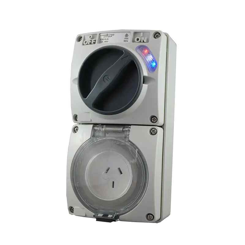 CGS Combination Switched Outlet 3 Pin 20A 250V AC CS320-S