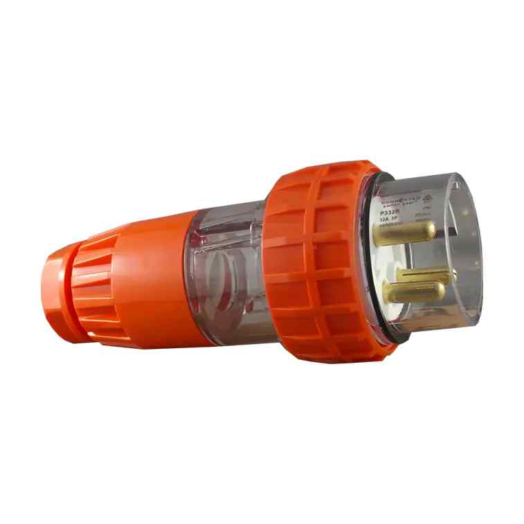CGS IP66 4 Pin Straight Plug – 500V AC 20A P420