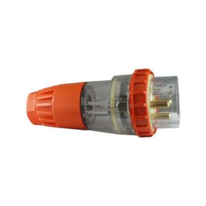 CGS IP66 4 Pin Straight Plug – 500V AC 32A Narrow Captive Ring P432-N