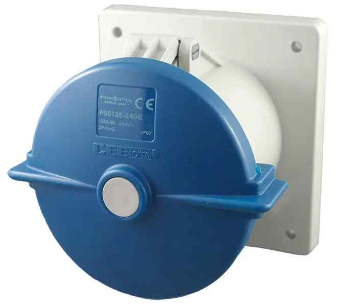 CGS IP67 Panel Socket 5 Pin – 240V 125A PS5125-240E