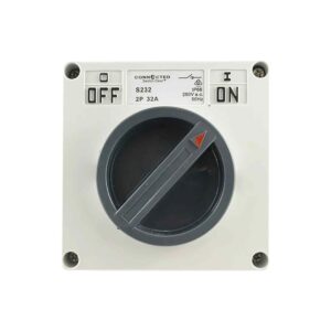 CGS IP66 Surface Switch 2 Pole 250V 32A S232