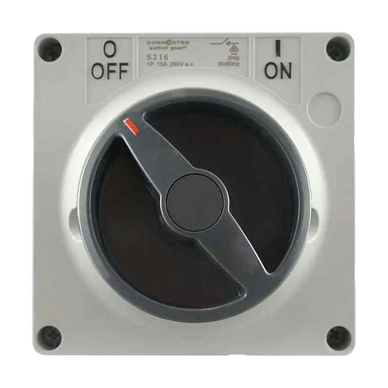 CGS IP66 Isolating Switch Key Operated 1 Pole 250V AC 15A S115-K2