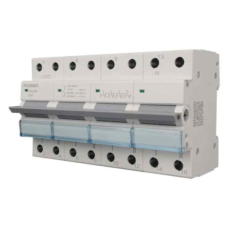 CSG Changeover Switch DIN Rail Mount 4 Pole 400V AC 100A - Image 3