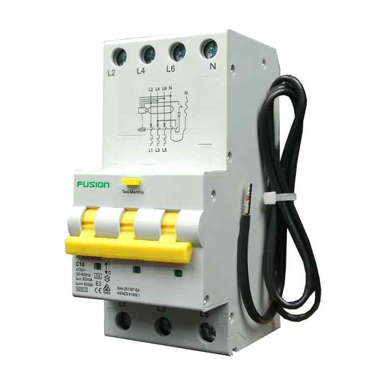 CSG RCBO 3P+N 10kA 415V 10A Chassis Mount - Image 3