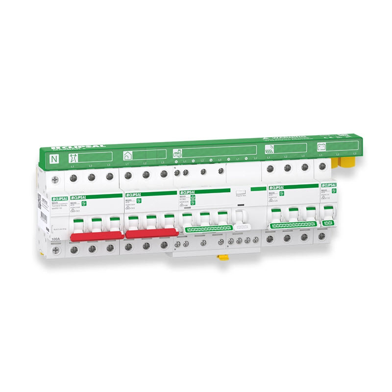 Clipsal MAX9 MAXBAR 3 Pole + Neutral New Energy Protection Kit