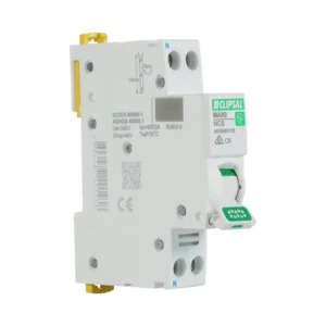 Clipsal 6 Amp MAX9 Miniature Circuit Breaker MCB C Curve 1 Pole + N C Curve 6kA