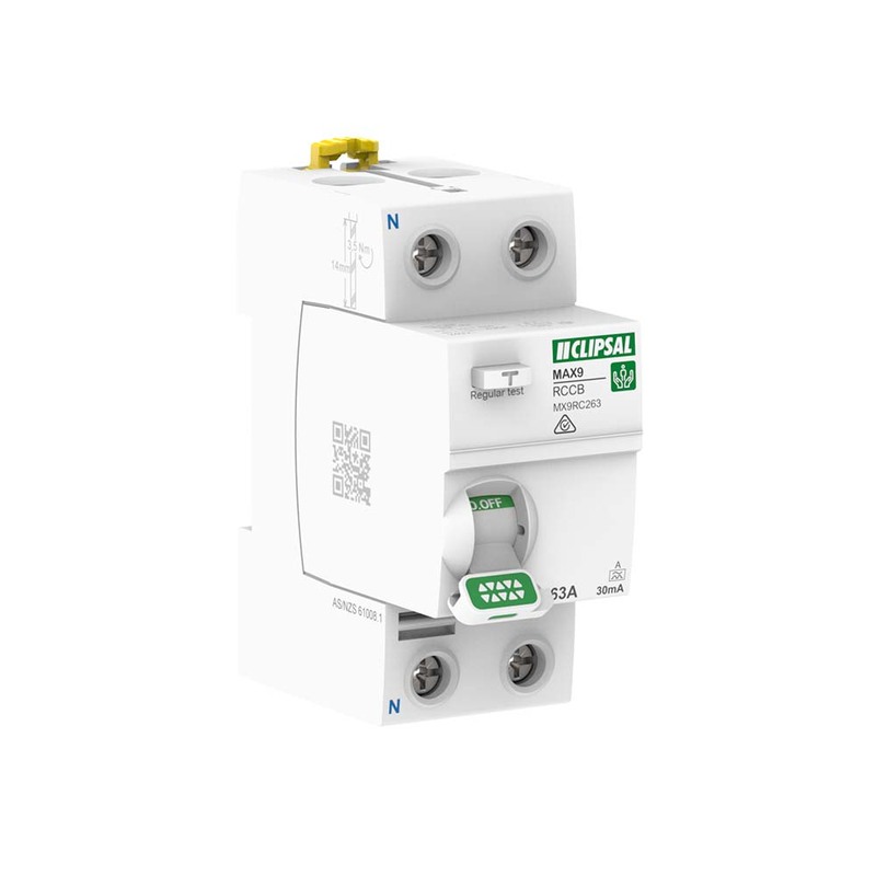 Clipsal MAX9 63 Amp RCCB 2 Pole A Type 30mA