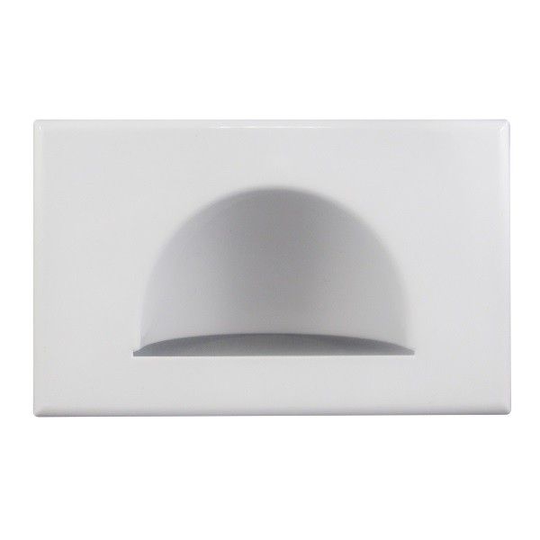 TradeSave Wall Plate, Bull Nose, White, Reversed - TSBNP1/R