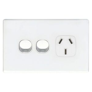 TradeSave Powerpoint Single, 10A with Extra 16A Switch - TSEGPO1X