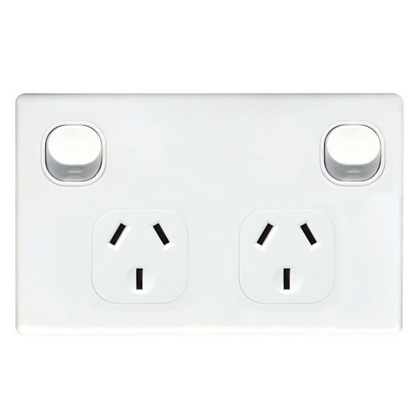 TradeSave Powerpoint Double, 10A, Double Pole - TSEGPO2/DP