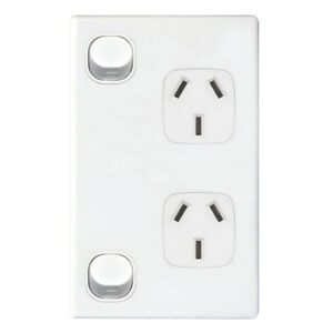 TradeSave Powerpoint Double, 10A, Vertical - TSEGPO2/V