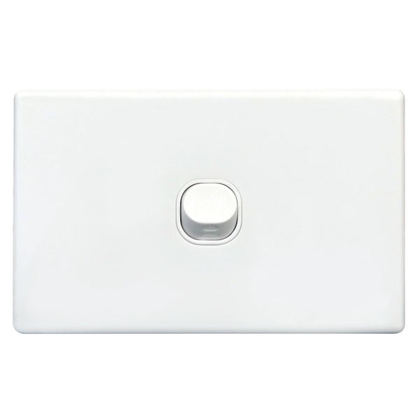 TradeSave Switch Slim, Plate Only, No Mechs, 1 Gang with Cover - TSESW1S/P