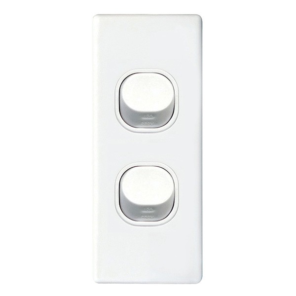 TradeSave Switch, Architrave, Double, 16A - TSESW2/A