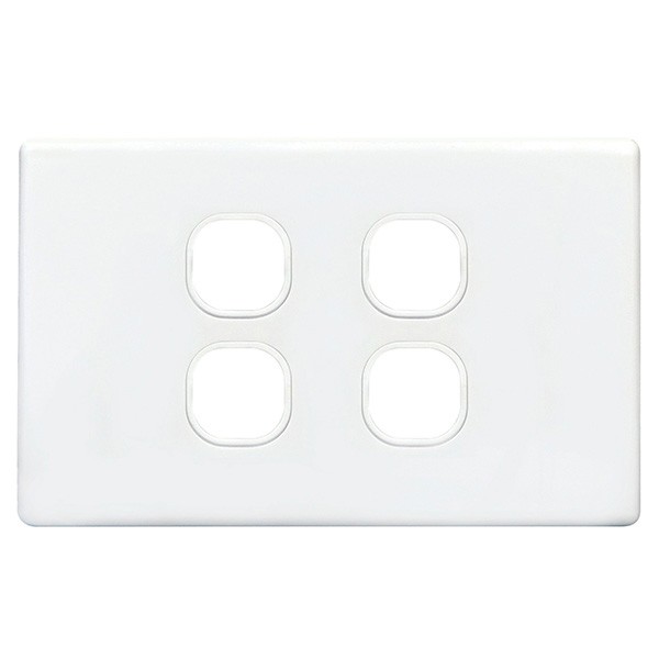 TradeSave Switch Plate Only, No Mechs, 4 Gang with Cover - TSESW4/P