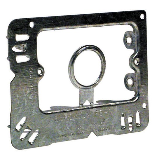 TradeSave Bracket Vertical/Horizontal, No Nails Needed c/w Cable Grip - Pack of 20 - TSMULSL