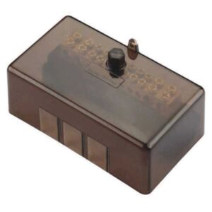 TradeSave Neutral Link, 12 Hole, Black with Cover - TSNL12