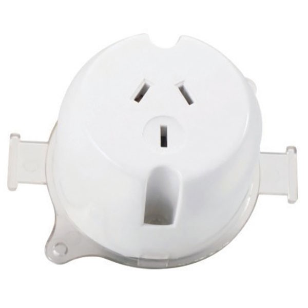 TradeSave Plug Base Socket, Single, 4 Terminals, Deep Base - TSPB1/D