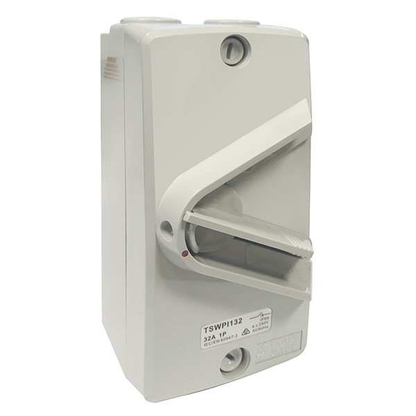 TradeSave Isolator, 3 Pole, 440V 63A, IP66, Weatherproof - TSWPI363