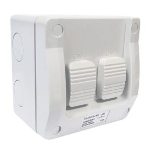 TradeSave Switch, Double, IP53, Weatherproof - TSWPSW2