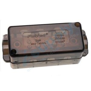 7 Hole Neutral Link 350 amp Black
