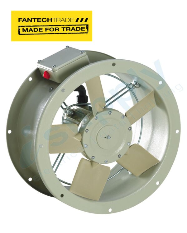 FANTECHTRADE Short cased in-line duct fan 310mm 4 pole 3Ph FANSCD314