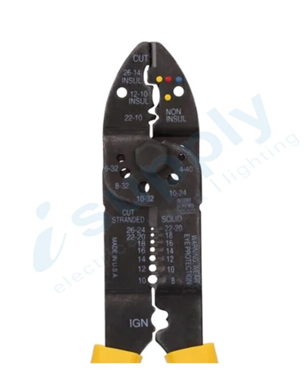 STANLEY ELECTRICAL CRIMPING WIRE STRIPPING PLIERS TOOL 84-199 - Image 2