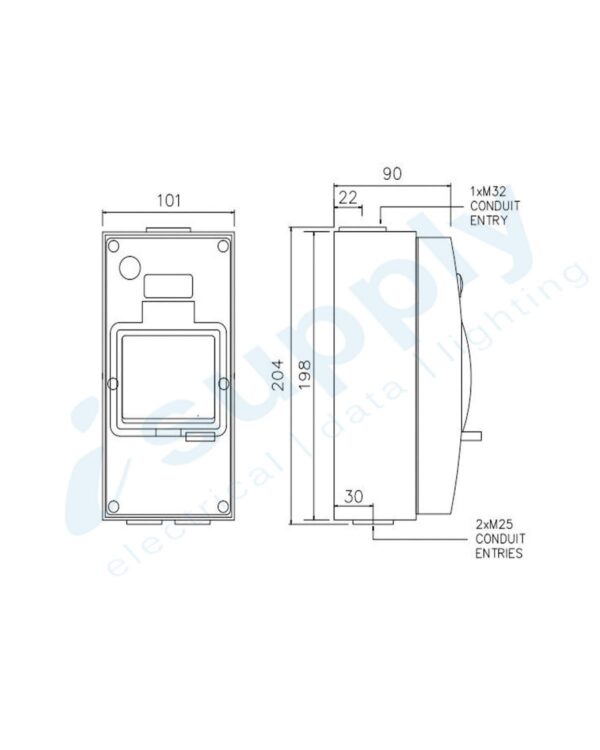NLS 4P Solar Waterproof Enclosure / IP66 / Solar Enclosure 30303