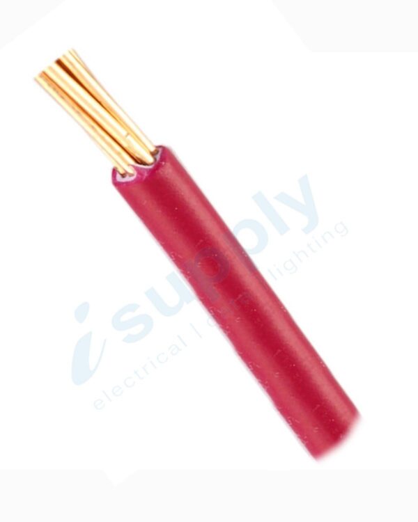 10 x 4mm Red Building Wire Electrical Cable BUY PER METRE !!!