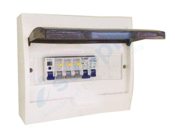 COMPLETE 12 Pole Distribution Board Switchboard Safety RCD Main MCB Way 12p RCBO