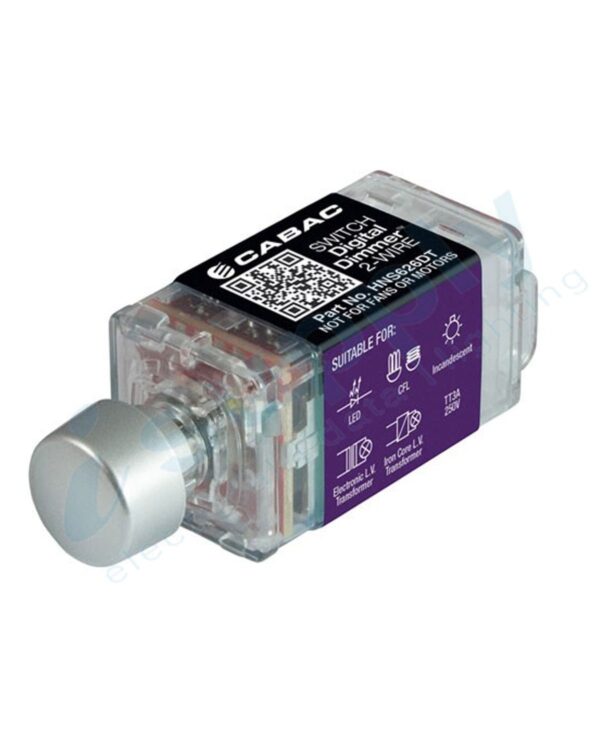CLIPSAL Compatible Cabac S-Premium Rotary Digital Dimmer 2-Wire (Clipsal Saturn) HNS626DT - Image 2