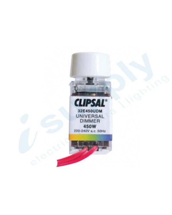 Clipsal Light Dimmer, Universal, 450VA, Series 30, Series 32E450UDM - Image 2