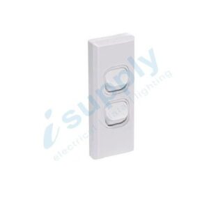 DEXTON 2 Gang / Double Architrave Switch – Narrow DXWS/A2
