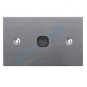 DEXTON BLACK FLAT STAINLESS STEEL SINGLE LIGHT SWITCH 1 GANG SLIM WALL PLATE DXSSW1/B