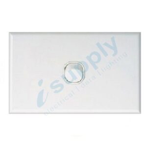 DEXTON 1 Gang Slim 5mm Single Light Switch White DXSW1