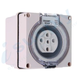 PULSET Single Phase 5 Round Pin Socket 10 Amp IP/SC510