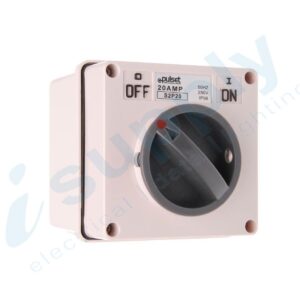 PULSET Two Phase Square Surface Switch 10 Amp IP/S2P10