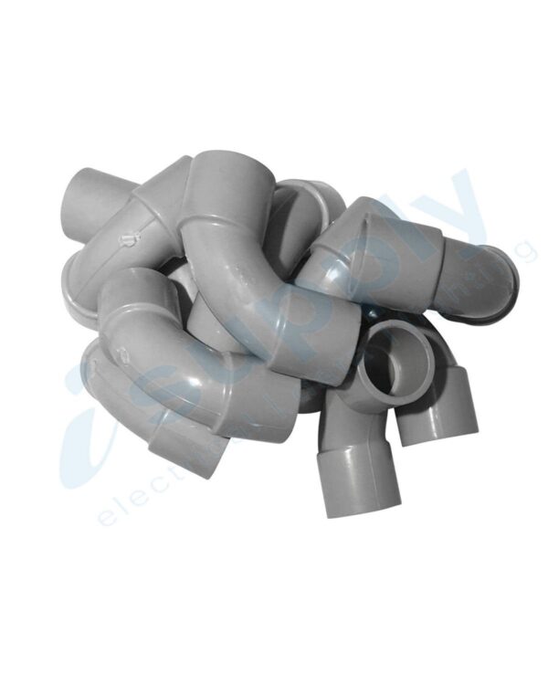 10 x 25mm 90 degree Elbow Bend Electrical Conduit - Image 3