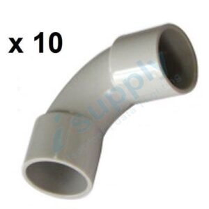 10 x 25mm 90 degree Elbow Bend Electrical Conduit