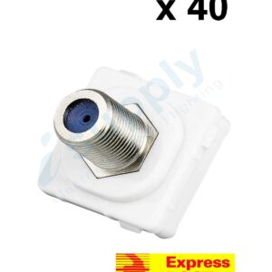 40 x CLIPSAL Compatible Outlet Mech Insert Mechanism F-Type Pay TV EXPRESS POST