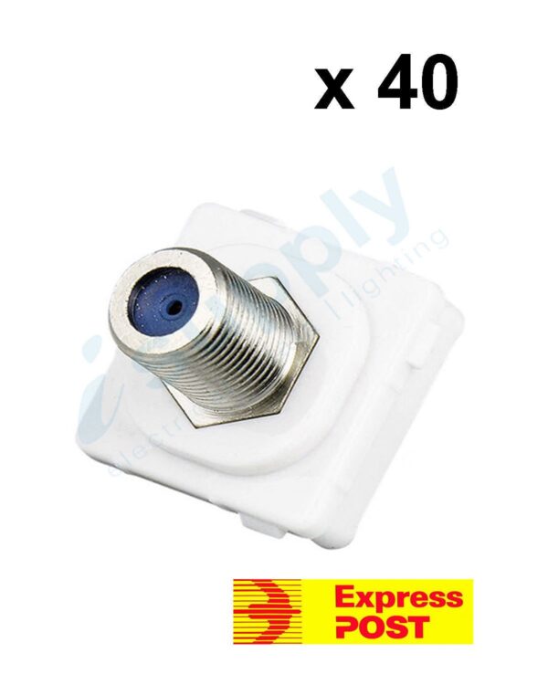 40 x CLIPSAL Compatible Outlet Mech Insert Mechanism F-Type Pay TV EXPRESS POST