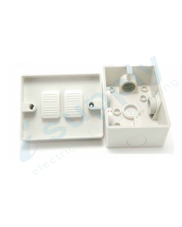DEXTON Weatherproof Single Switch Two Gang Weather Proof DXWPSH2 - Image 2