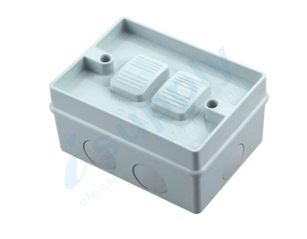 DEXTON Weatherproof Single Switch Two Gang Weather Proof DXWPSH2